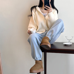 フードニットジップアップカーディガン(5color) IVORY