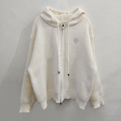 フードニットジップアップカーディガン(5color)