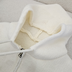 フードニットジップアップカーディガン(5color)