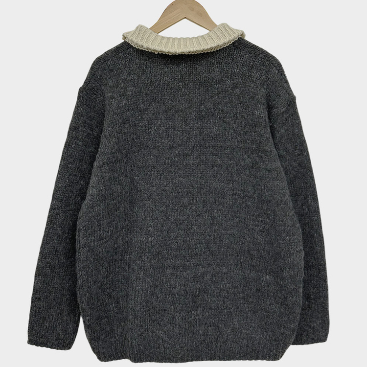 크리미 배색 카라 도톰 아방핏 고퀄리티 니트 원피스