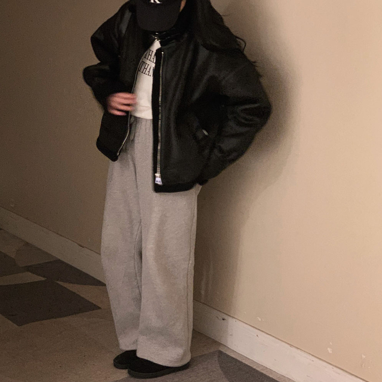 무스탕 종결 털빠짐 없는 하이퀄리티 오버핏 레더 양털 무스탕