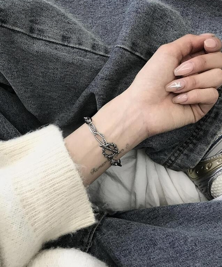 サージカルレイヤードチェーンブレスレット  BASIC