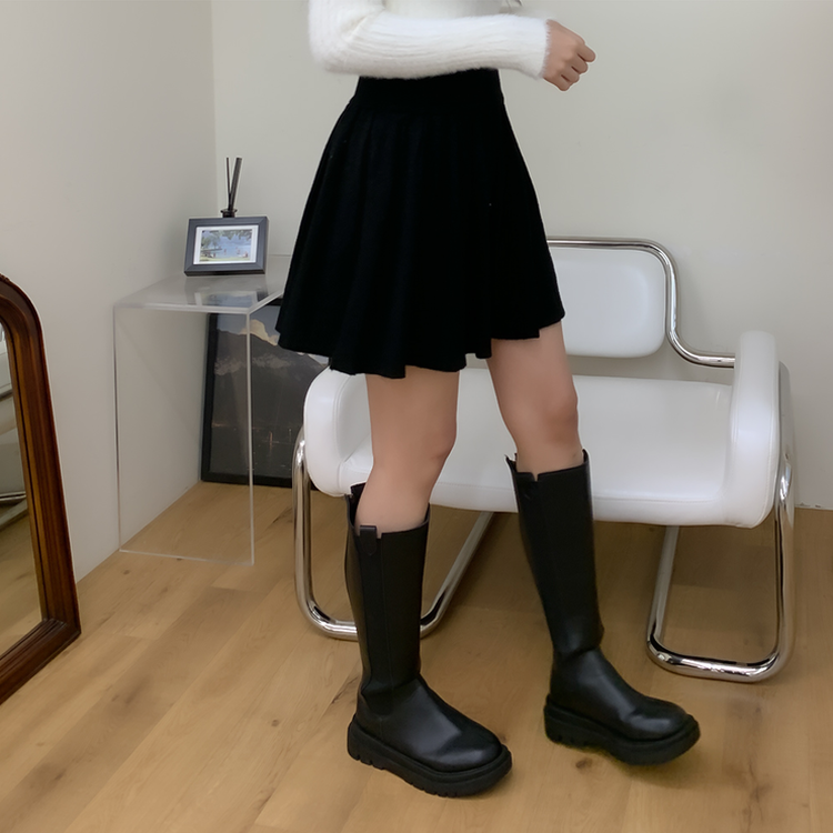 ムードミップバンディングミニスカート BLACK