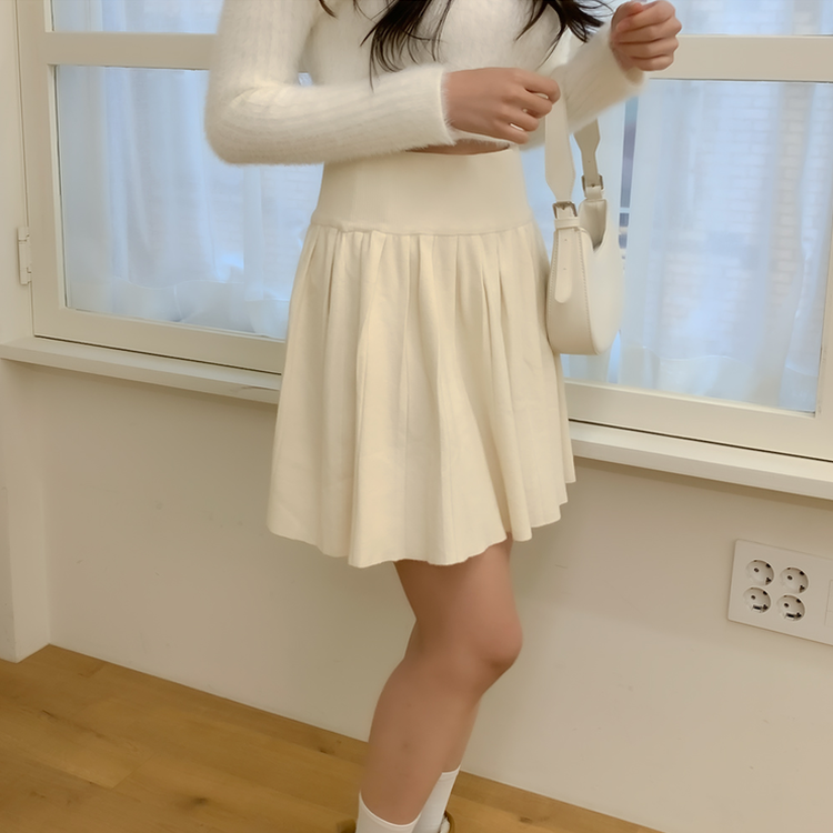 ムードミップバンディングミニスカート IVORY