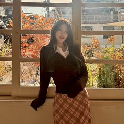 【whiplumXSONA 初コラボ！】 ウール100%ラウンドネック羊毛カーディガン BROWN