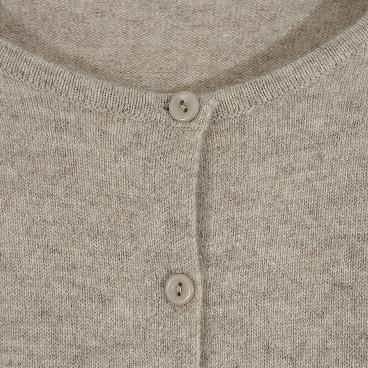 【whiplumXSONA 初コラボ！】 ウール100%ラウンドネック羊毛カーディガン