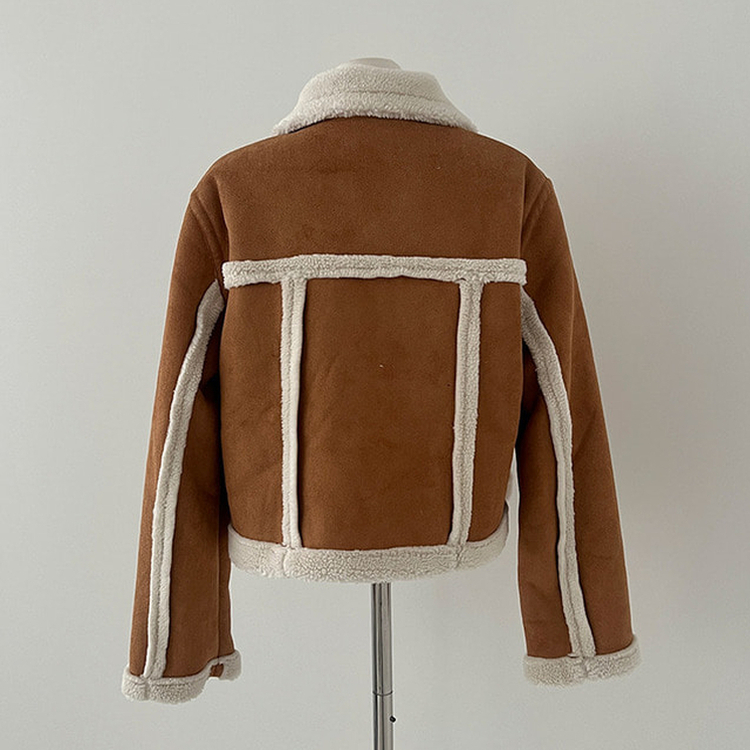 베이비 양털 떡볶이 무스탕 자켓