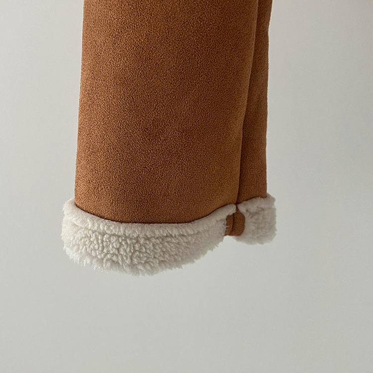 베이비 양털 떡볶이 무스탕 자켓