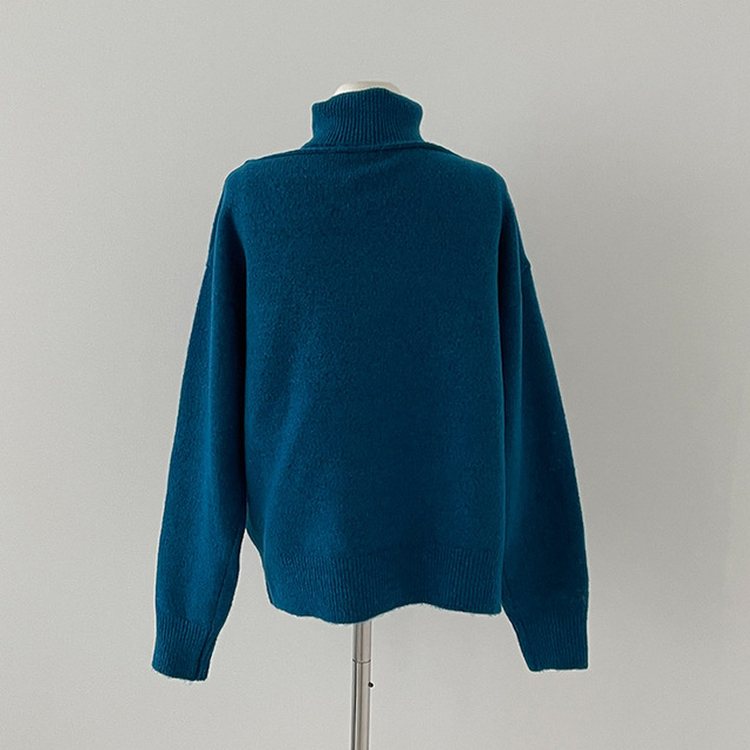 레빗 레이어드 폴라 브이넥 니트 투피스 세트