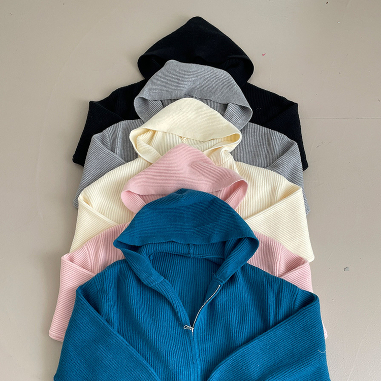 디뉴트 아방소매 투웨이 니트 후드 집업