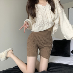 ニットインナーパンツ BROWN