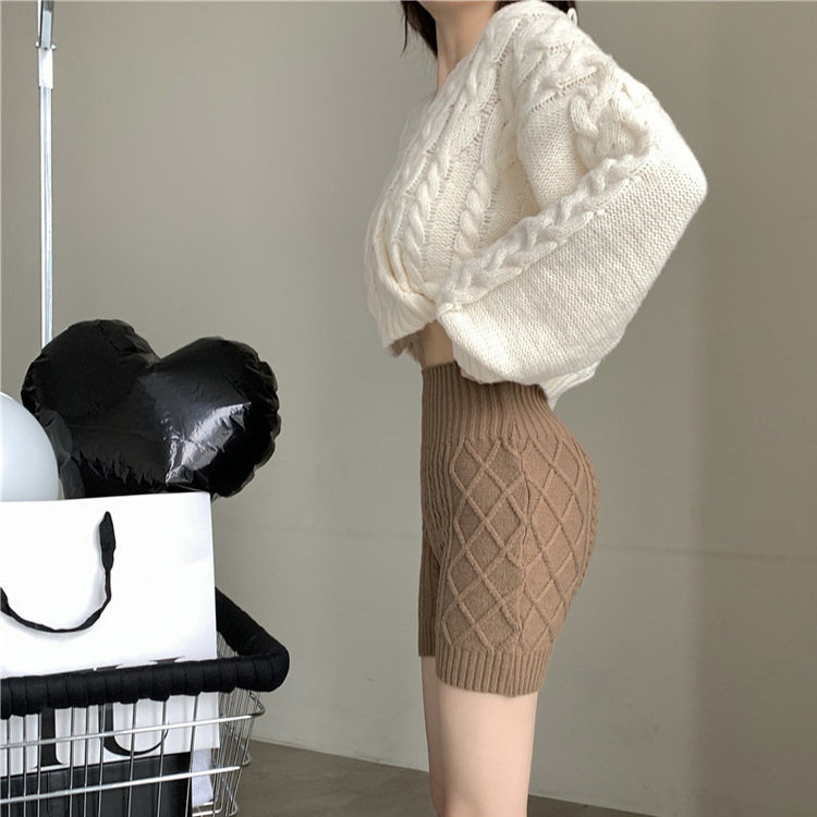 ニットインナーパンツ BROWN