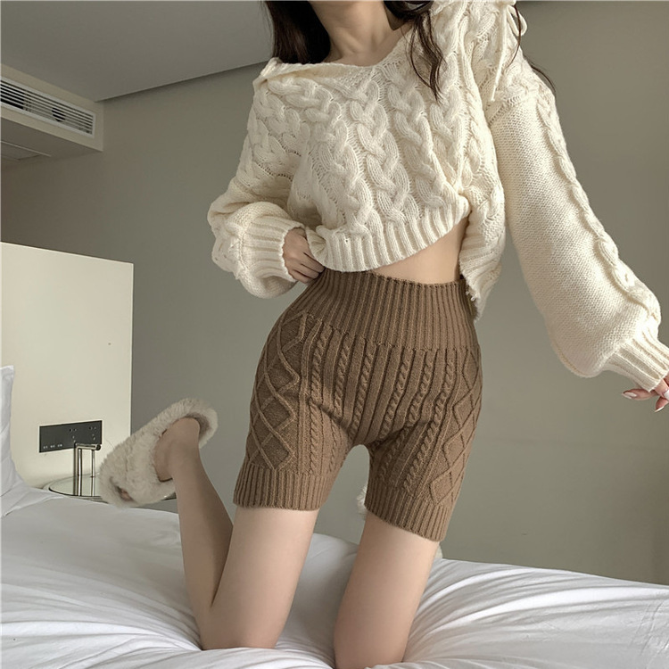 ニットインナーパンツ BROWN