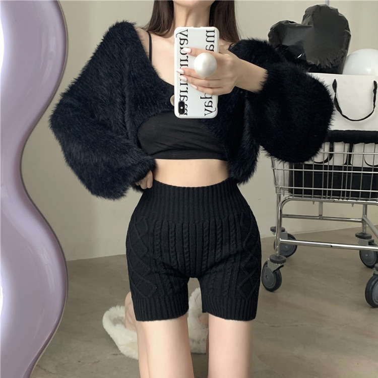 ニットインナーパンツ BLACK