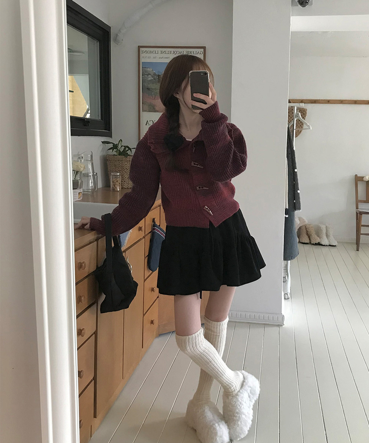 ふりふ プリーツスカート 新品タグ付き エンボスチンツサテン コンビネーションボックスプリーツ