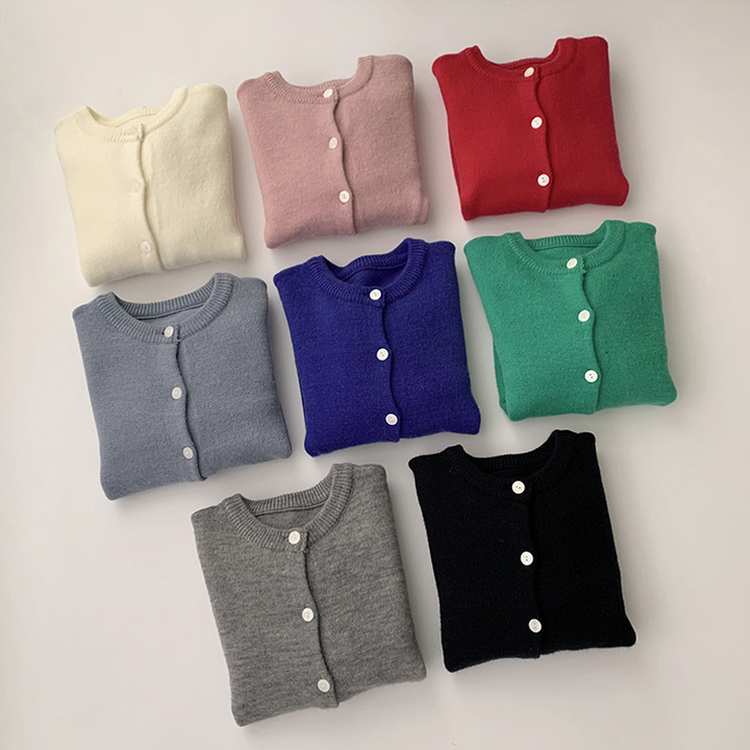 メリミラウンドセミクロップカーディガン(8color)