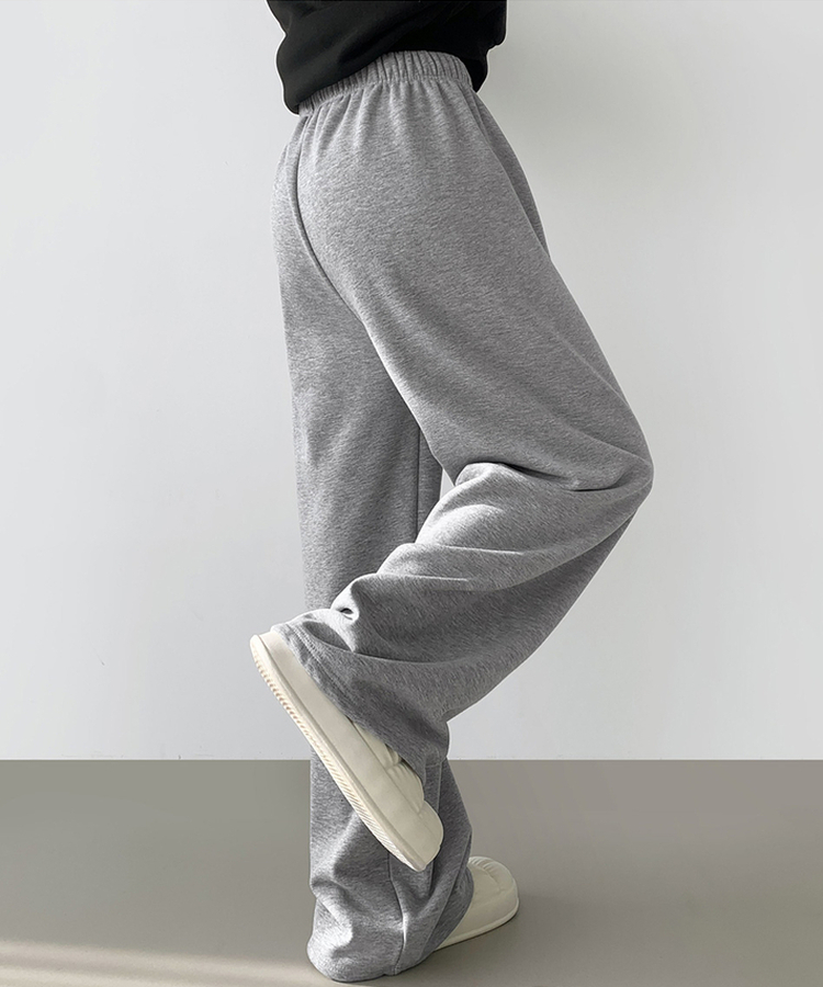 밍크 융털 기모 겨울 바지 중 1등 와이드 밴딩 트레이닝 팬츠
