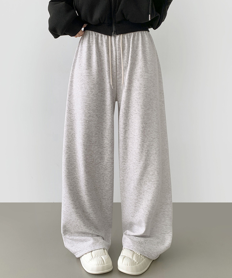 밍크 융털 기모 겨울 바지 중 1등 와이드 밴딩 트레이닝 팬츠