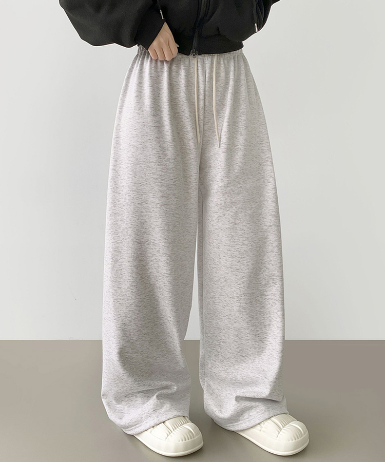 밍크 융털 기모 겨울 바지 중 1등 와이드 밴딩 트레이닝 팬츠