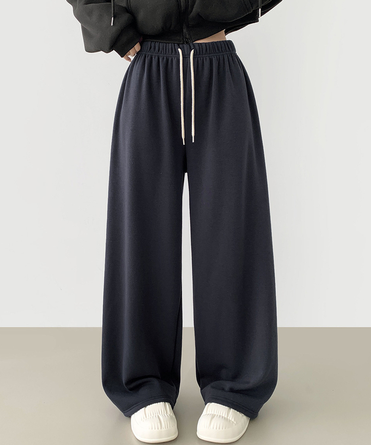 밍크 융털 기모 겨울 바지 중 1등 와이드 밴딩 트레이닝 팬츠