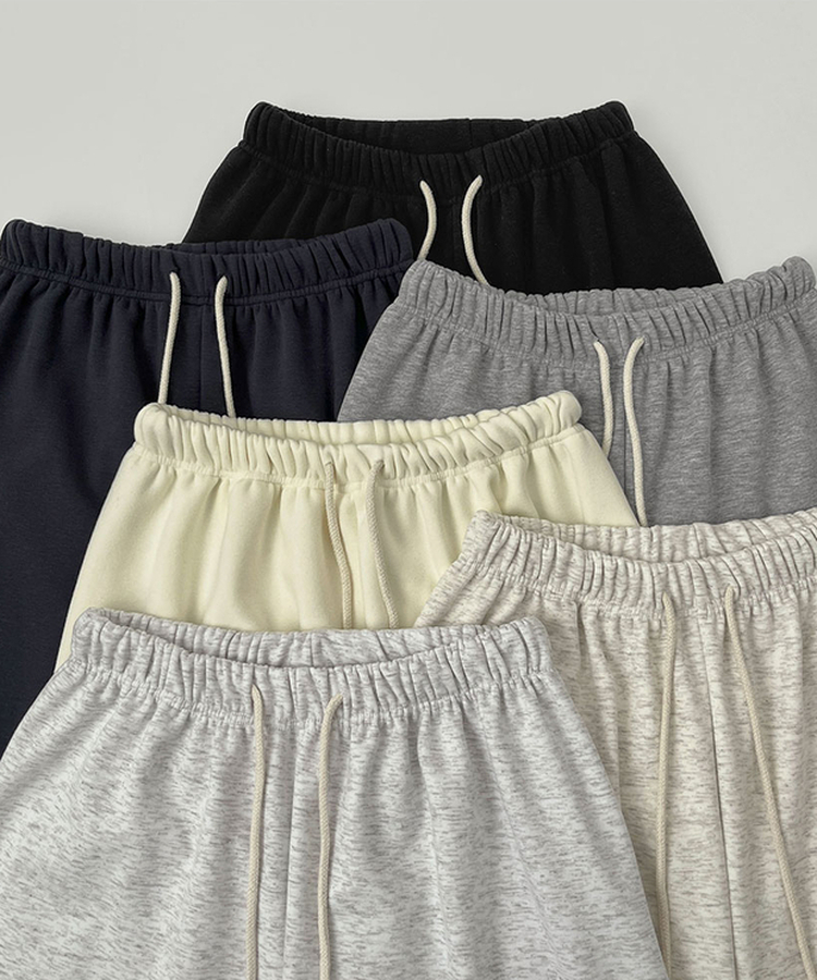 밍크 융털 기모 겨울 바지 중 1등 와이드 밴딩 트레이닝 팬츠