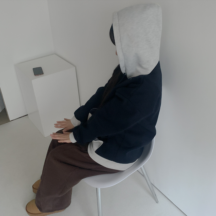アメリカンツートンパーカージップアップ NAVY