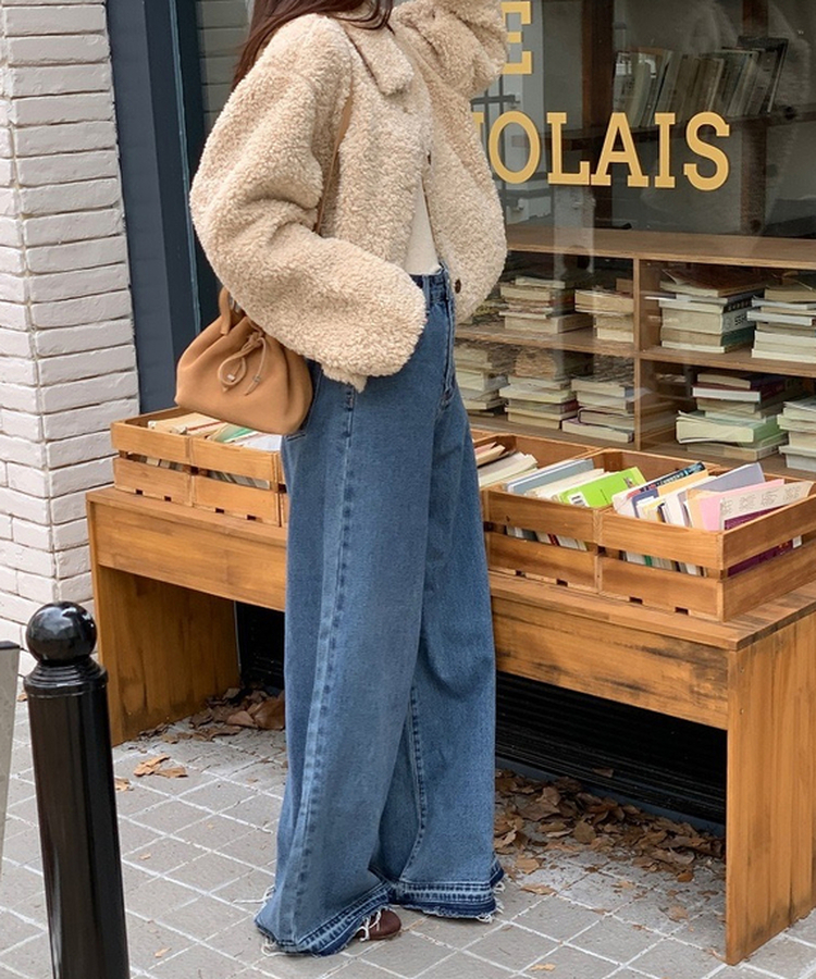 ボアフリースカラージャケット