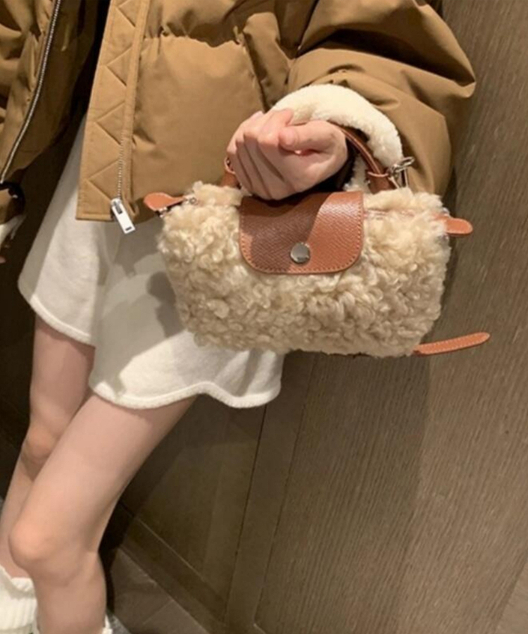 양털 가죽 미니가방