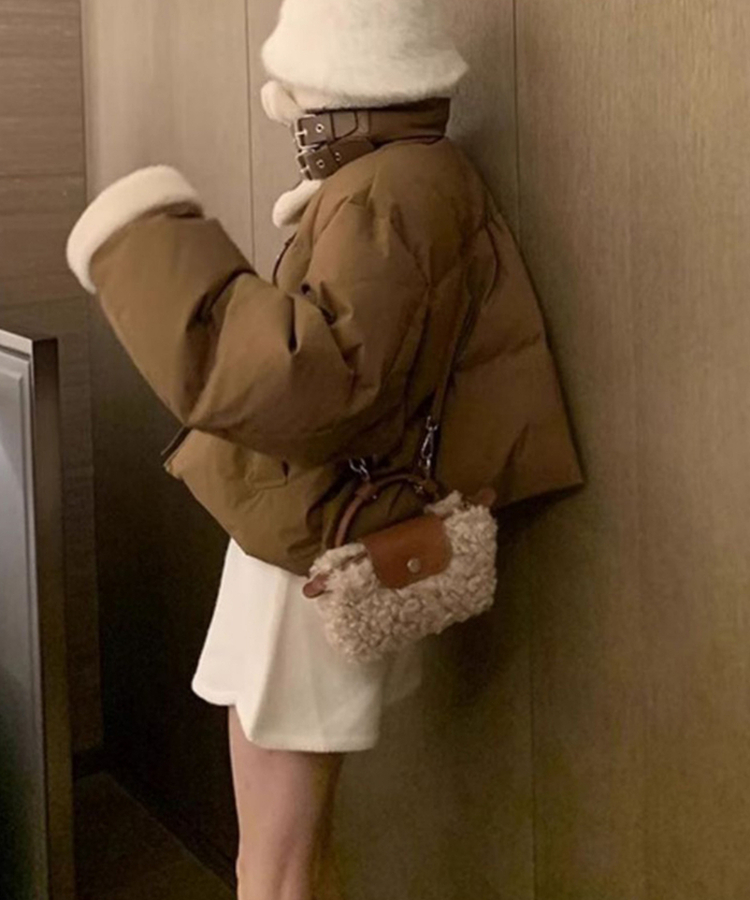 양털 가죽 미니가방