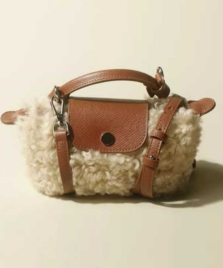 양털 가죽 미니가방