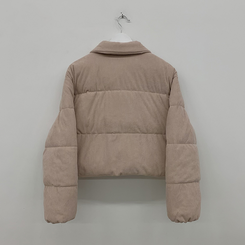 コーデュロイパステルクロップショートダウン