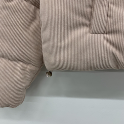 コーデュロイパステルクロップショートダウン