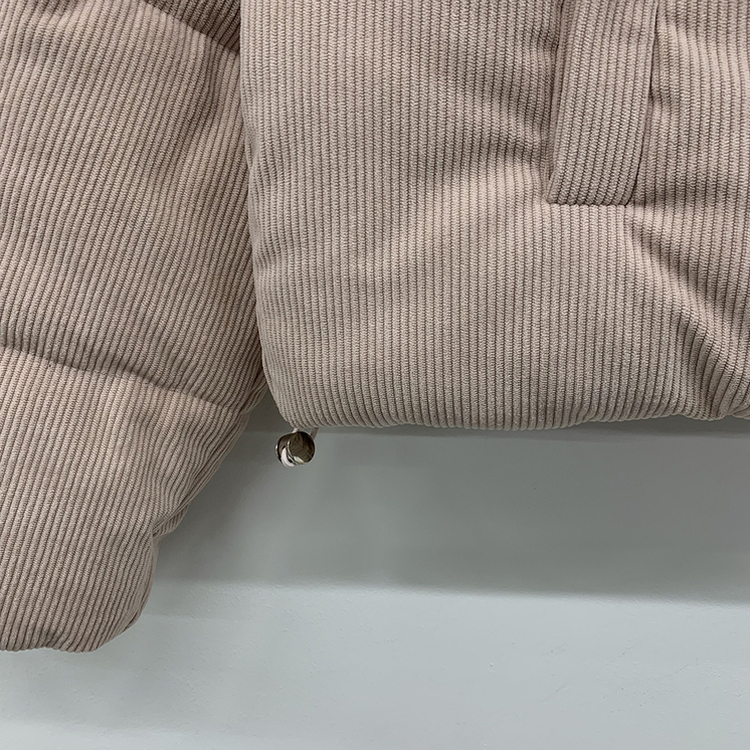 コーデュロイパステルクロップショートダウン