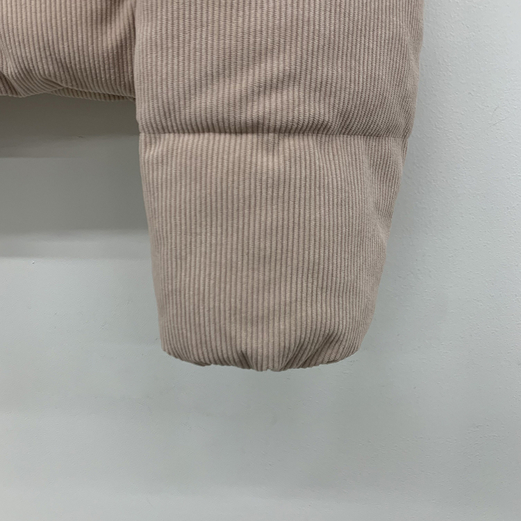 コーデュロイパステルクロップショートダウン