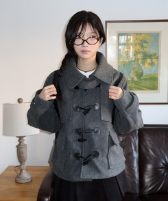 ダッフルハーフコート｜コート｜韓国ファッション通販 SONA