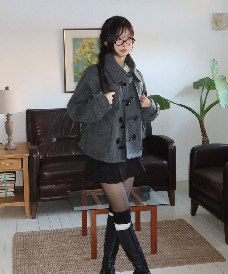 SJP15491 ダッフルハーフコート コート - modimood