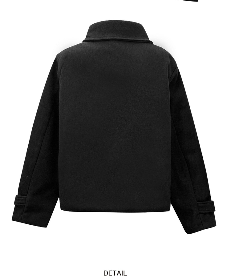 gadidanoniem SUNE / BLACK ハーフコート ROOF MAIA ハーフコート メンズ 秋冬物 カシミヤブレンド BLACK