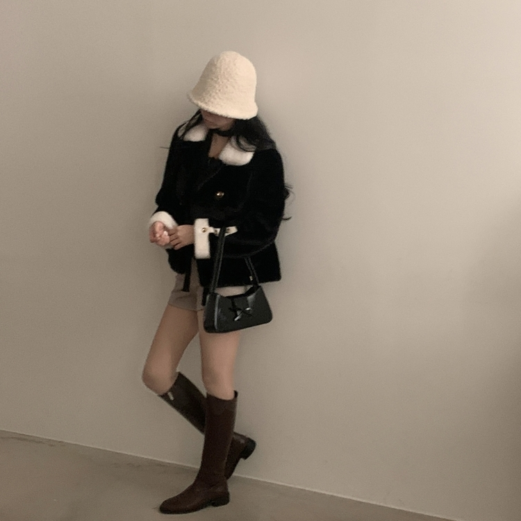 ファールーズフィットカラージャケット BLACK