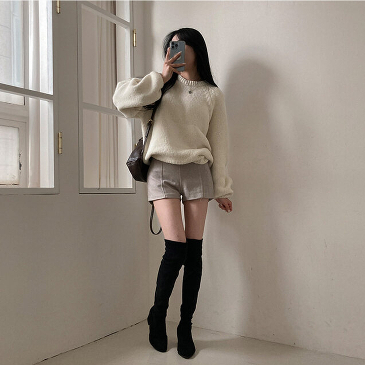 ローブルスリットショートパンツ