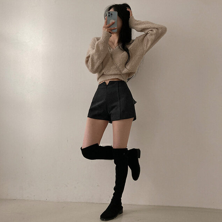 ローブルスリットショートパンツ