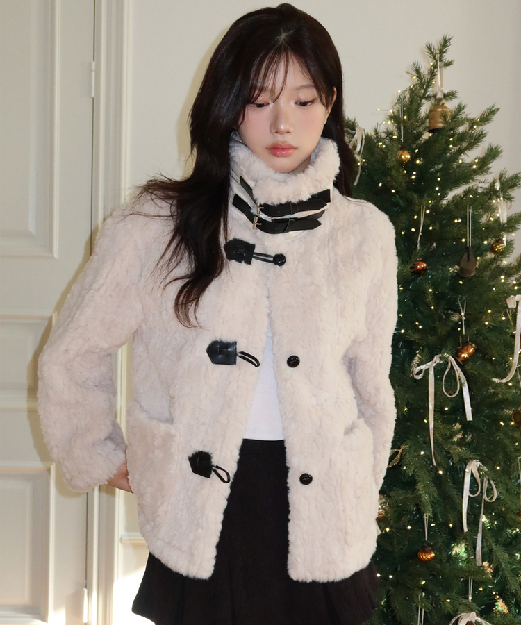 ジャケット・アウター mami Lock and Love LL WJC1347 Womens Faux Leather Zip Up Moto