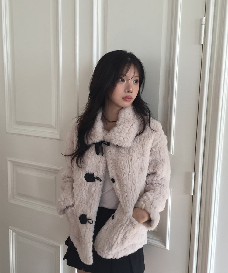 ファーバックルジャケット｜ジャケット｜韓国ファッション通販 SONA