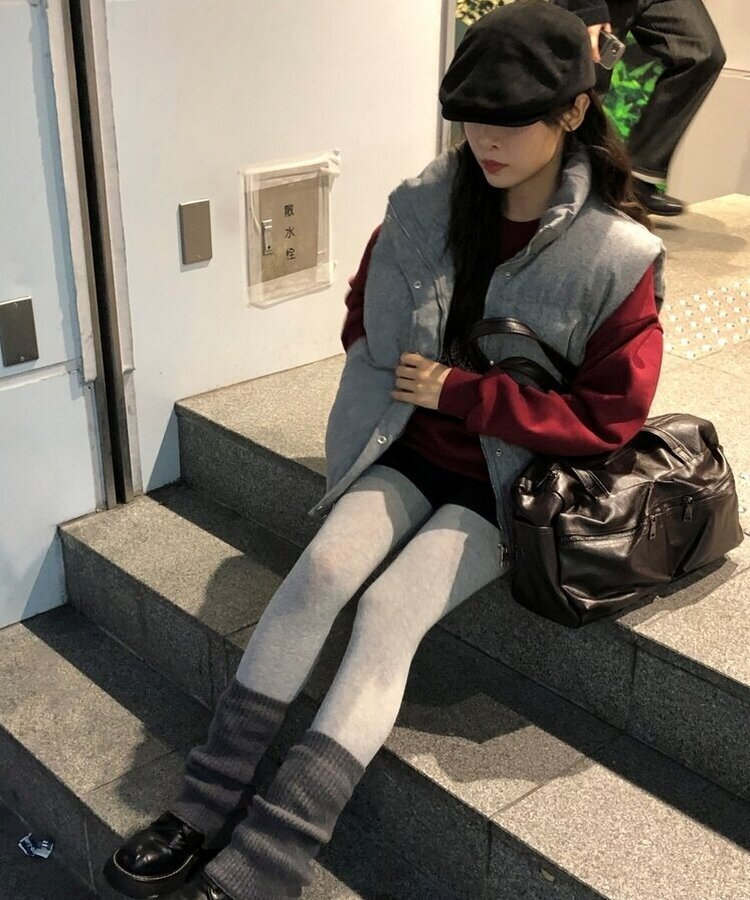 スエードハンティングキャップベレー帽