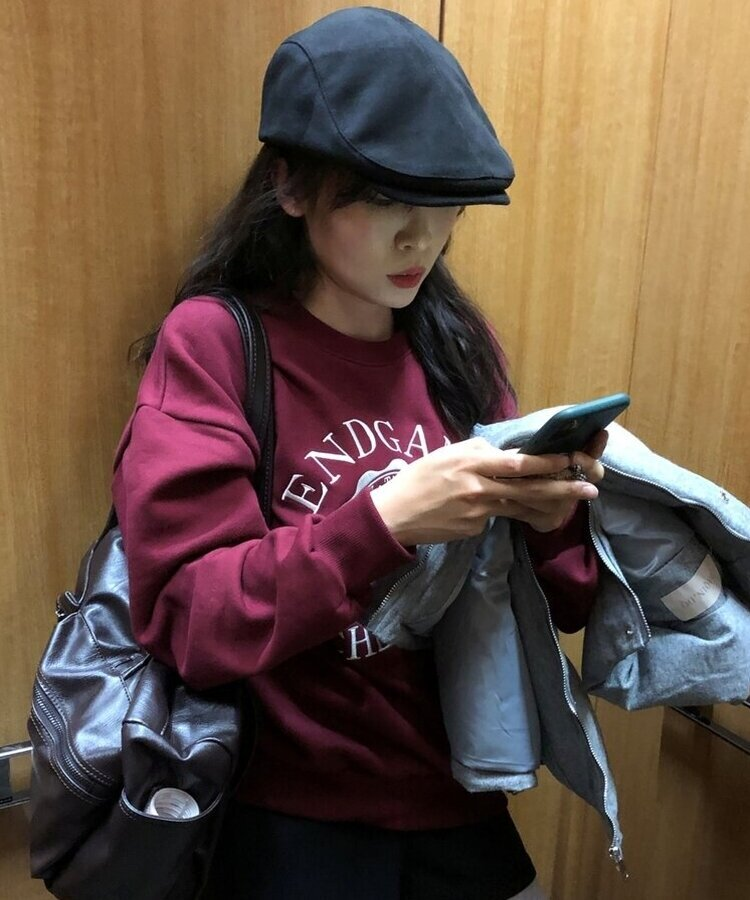 スエードハンティングキャップベレー帽