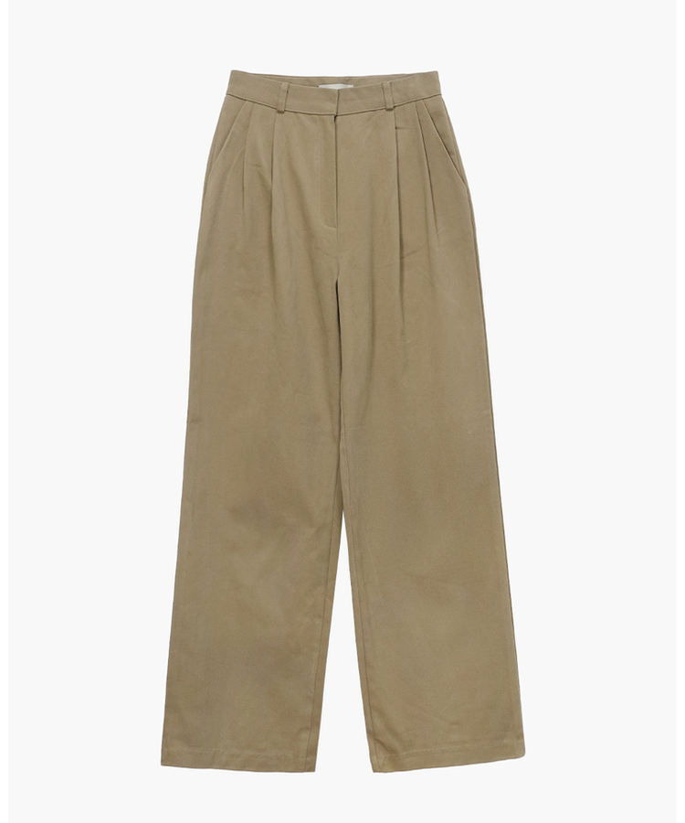 ドッパーコットンピンタックワイドパンツ