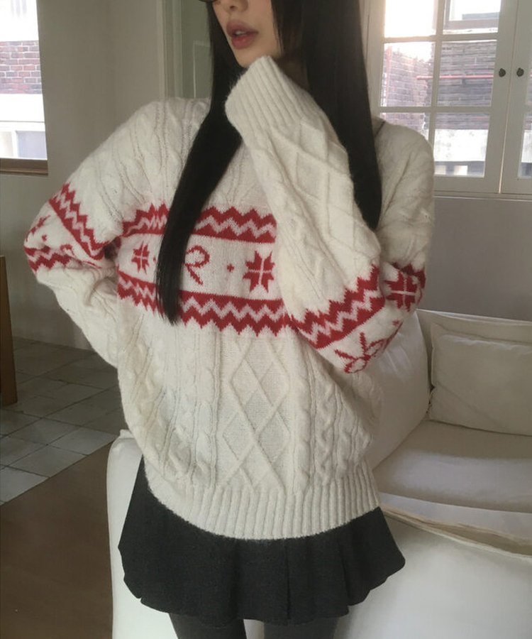 リボンケーブルニット