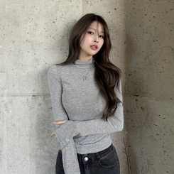 터틀넥워머 긴팔티셔츠 (8color) 그레이