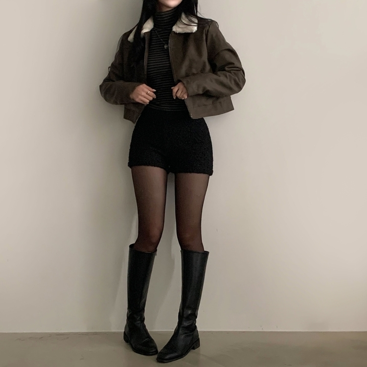 ボアウールショートパンツ