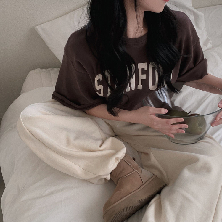 【起毛】サイドピンタックトレーニングポケットワイドパンツ(7color)
