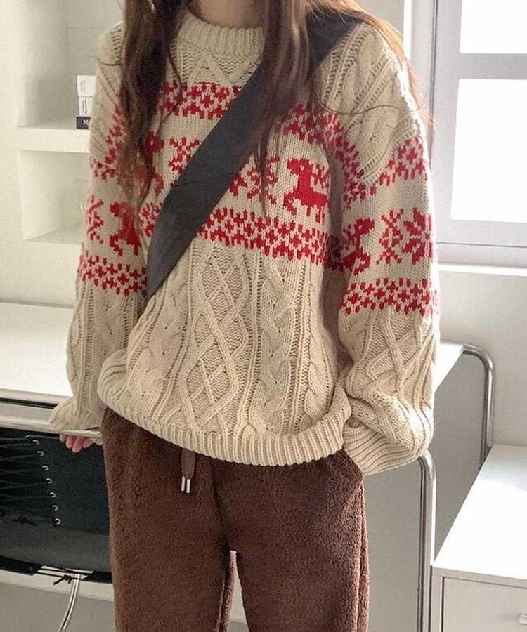 オリソンウールノルディックニット